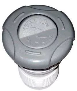 01-0005-30, Artesian Spas Air Control, Island Spas, Rocker 1″ Helix, Grey