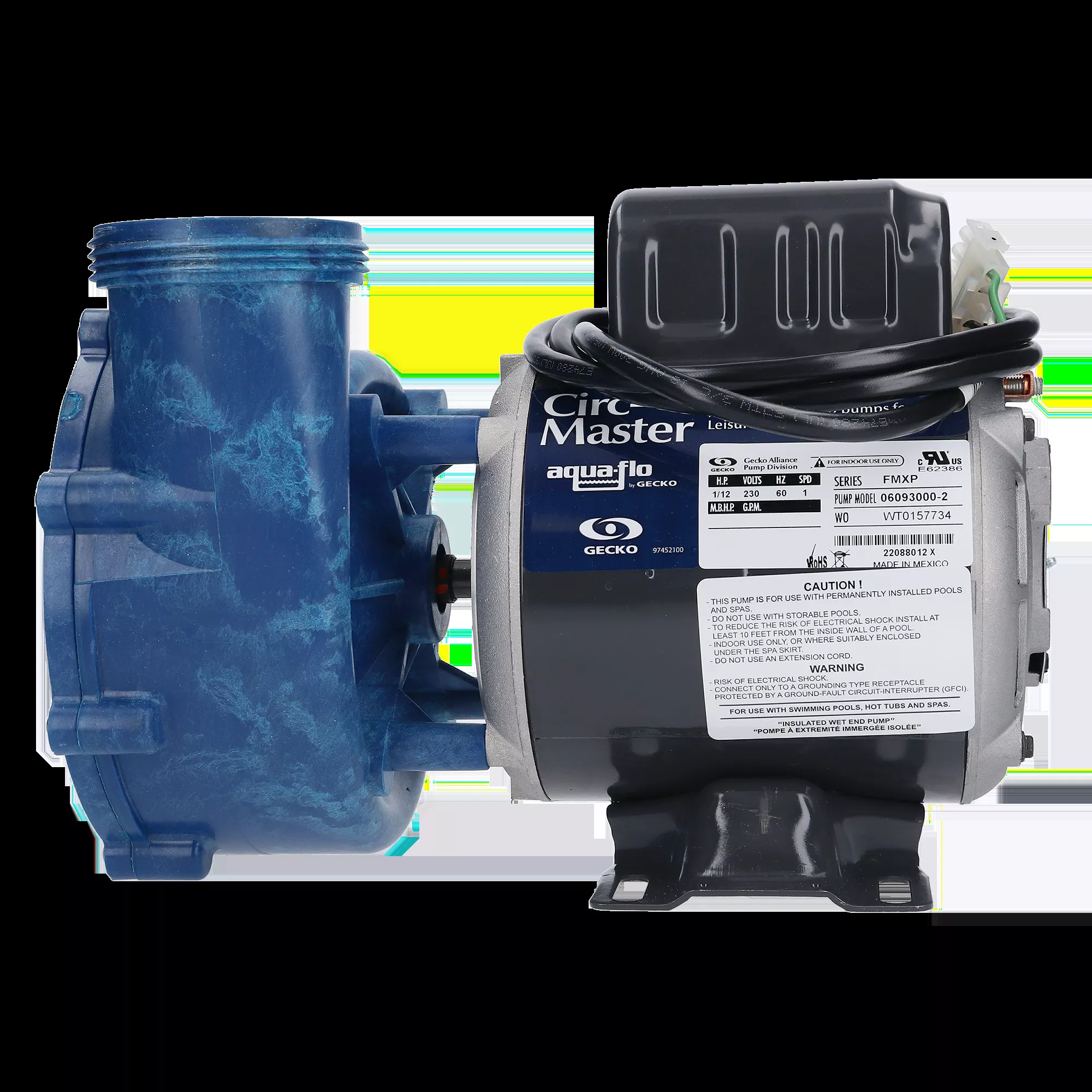 1/15 HP CMXP Spa Pump 1 Speed 230V 2″ MBT 06093000-2000