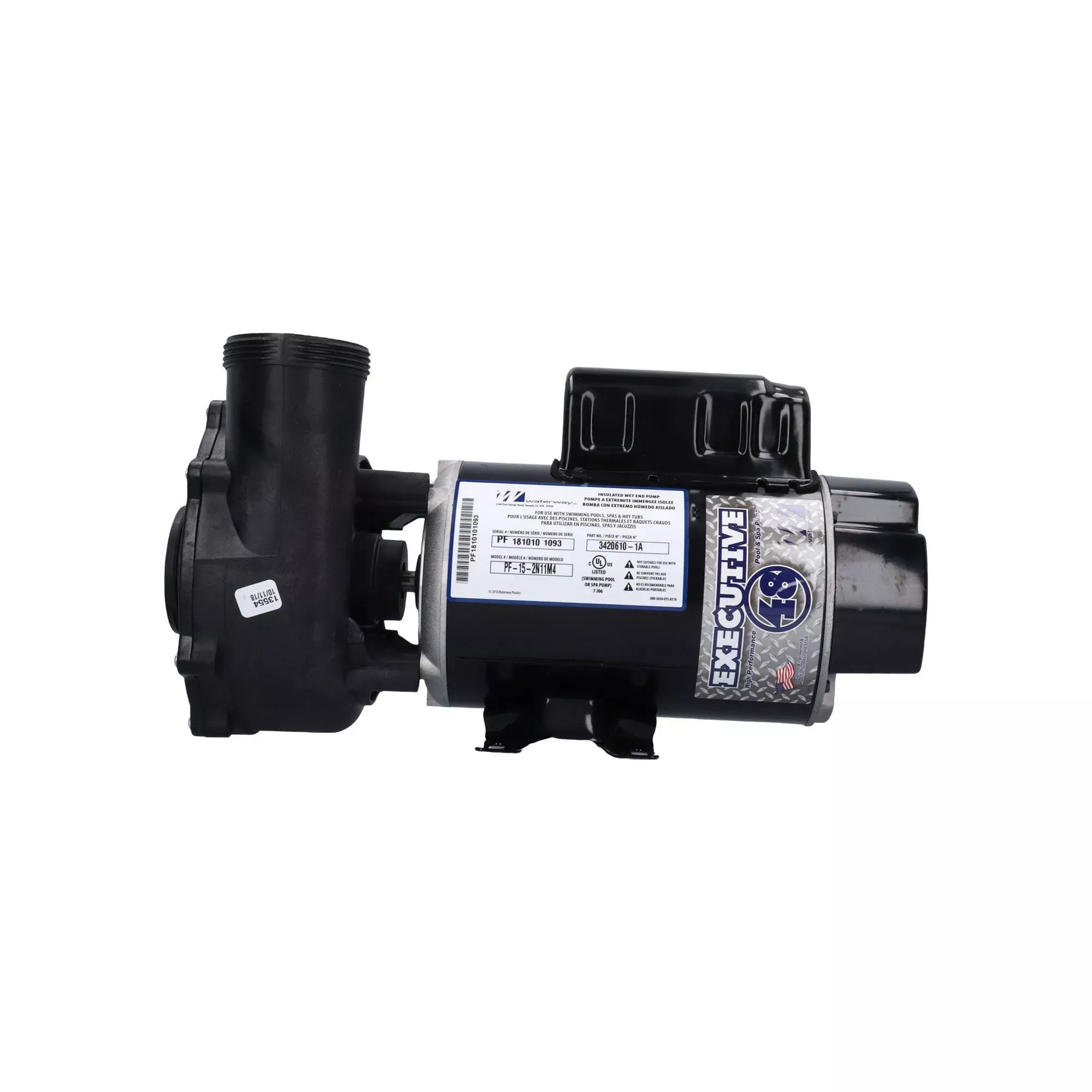 1.5 HP Executive Spa Pump 2 Speed 115V 3420610-1A
