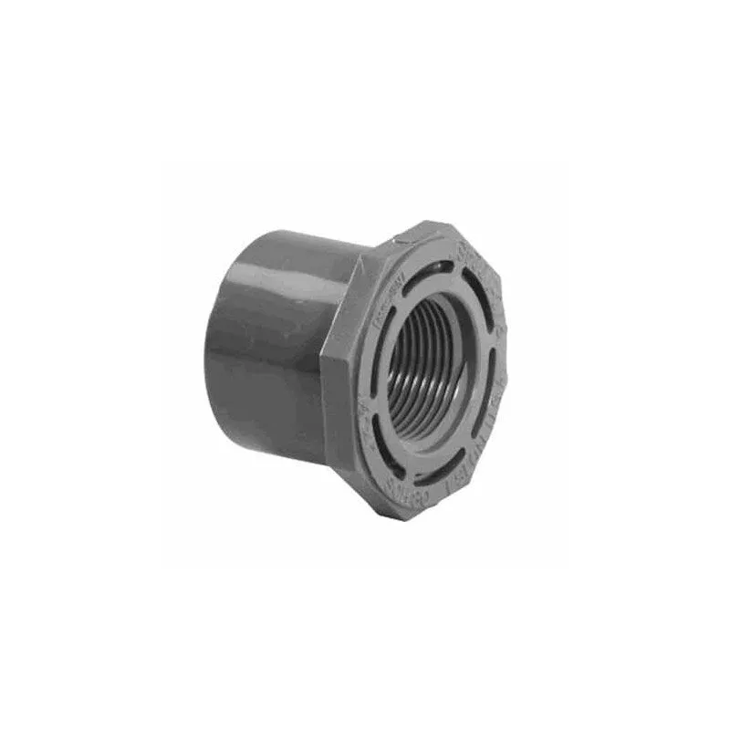 1.5″ X .5″ SPIGOT X FPT REDUCER BUSHING SCHEDULE 80 GRAY FLUSH