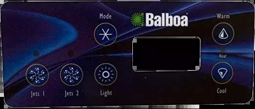 10402 Balboa Overlay, Standard panel LCD (2 pumps, no blower, light)