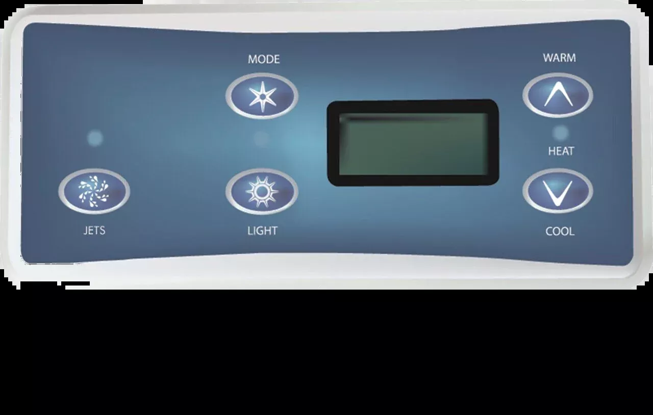 10429 BalboaTopside Control Overlay, 5-Button STD Panel, LCD