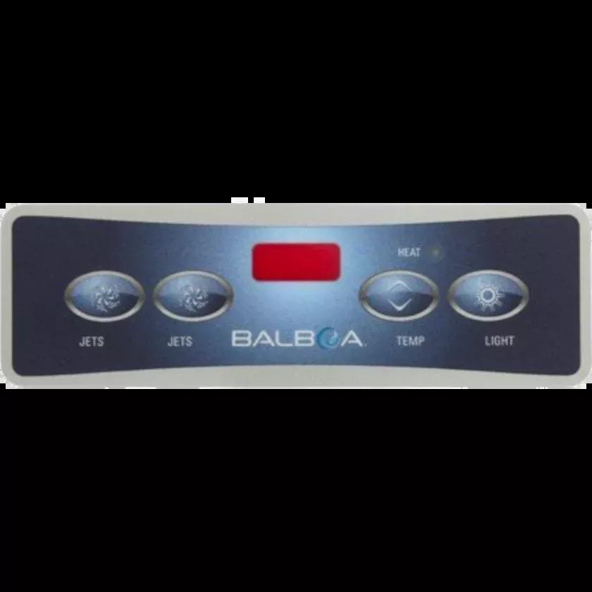 10752 BalboaOverlay for Topside Control Panel, VL403 Lite Duplex, LED, 4-Button