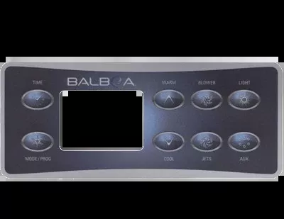 10823 BalboaTopside Overlay, 8-Button, Deluxe Panel, LCD