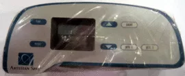 11-0043-77, Artesian Spas Topside Overlay, PLAT 803D, 7-BTTN, 2-P