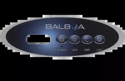 11520 BalboaTopside Control Overlay, 4-Btn, VL240