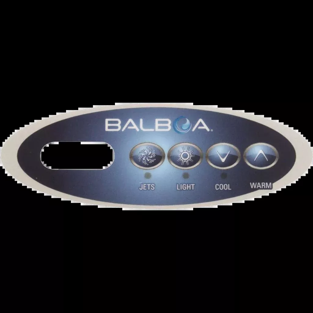 11852 BalboaOverlay for Topside Control, VL200, 4-button, Mini-Oval