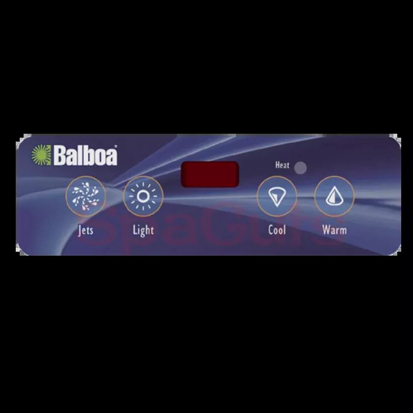 11884 BalboaOverlay, 4-Button, Lite Duplex, LED