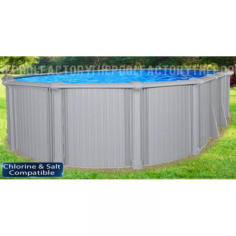 12’x20’x54″ Intrepid – Extruded Aluminum Oval Pool With Interlocking Wall