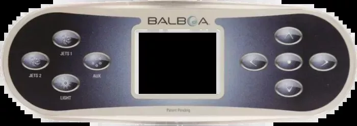 12512 BalboaTopside Control Overlay, TP800, 9-Button