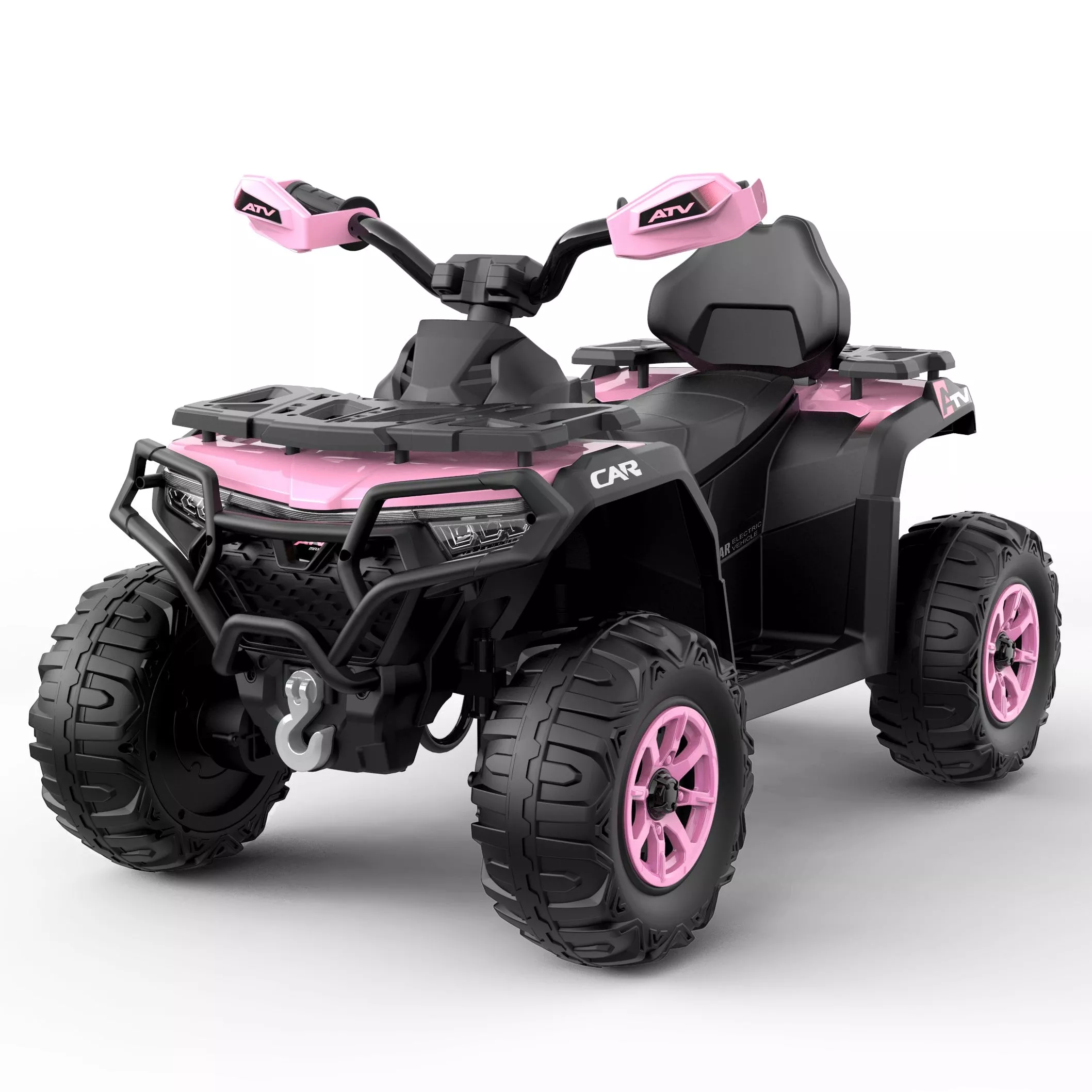 12V Electric Ride On Car for Kids 3-8 Years, 2 * 45W Motor, Remote Control, LED Lights, Music Player & Emergency Brake, Battery Powered Cars for Toddlers & Big Kids – Blue