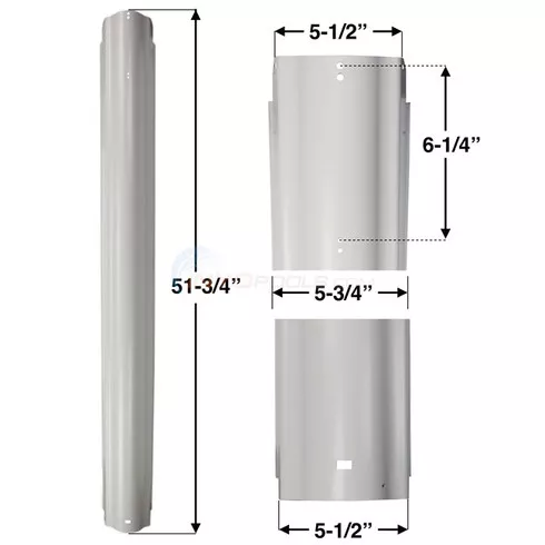 2-PACK, Vogue52" Steel Upright, Pearl, UR10001, 2-PACK