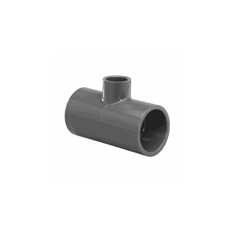 2″ X 2″ X .75″ SKT REDUCING TEE SCHEDULE 80 GRAY