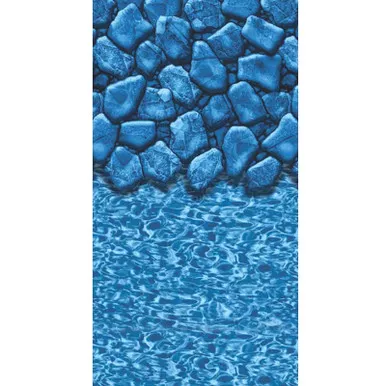 21' Round Heavy Gauge Boulder Swirl Overlap Liner - 25ga