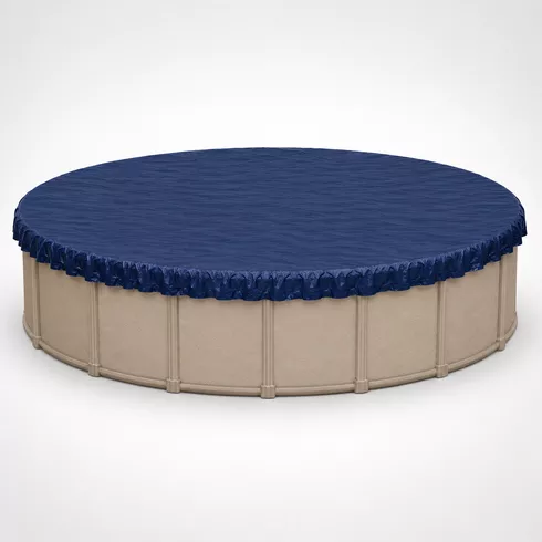 21' Round Winter Pool Cover, Actual Size 24', 12-Yr Warranty