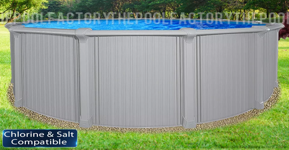 21’x54″ Intrepid – Extruded Aluminum Round Pool With Interlocking Wall