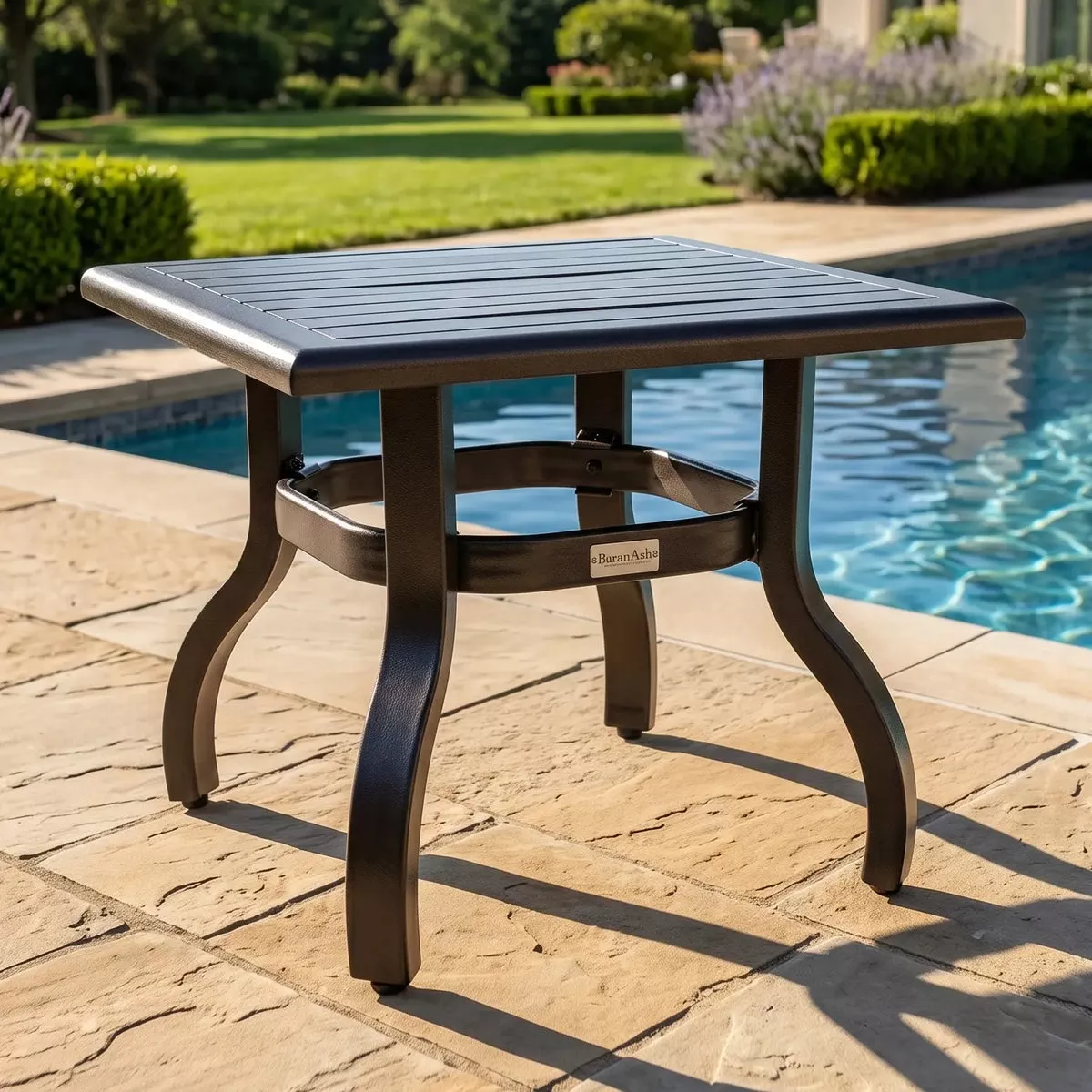 23" Square Brown End Table