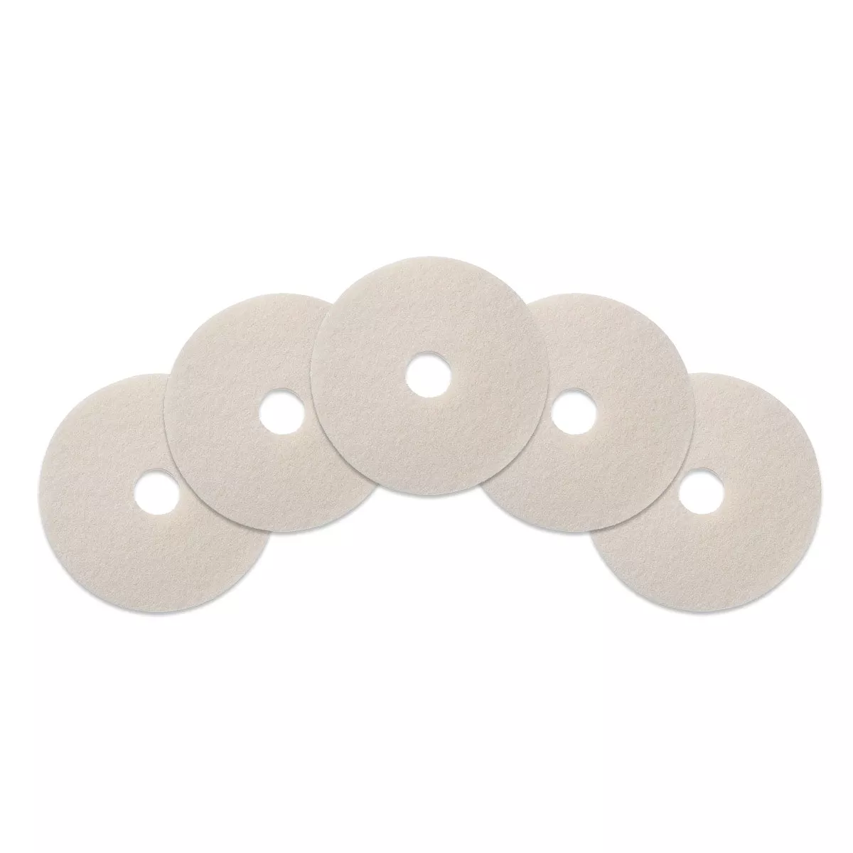 24″ White Propane Burnisher Floor Polishing Pads – Case of 5
