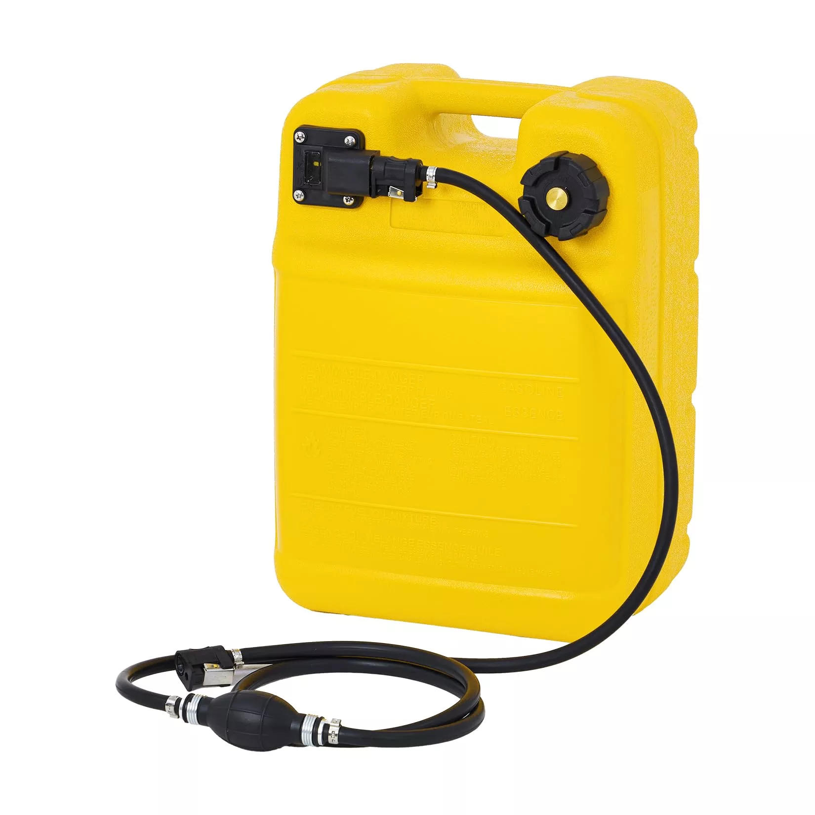 24L Portable Marine Fuel Tank for Outboard EnginesDurable PlasticAdvanced Leak-Proof, Corrosion & High Temp ResistantVented Cap, Fuel Gauge, I-Shaped HandleIdeal for Boats, Kayaks, CanoesAutomotive Repair ToolColor: Yellow (