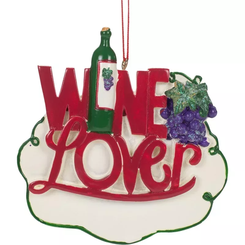 3.75″ Wine Lover Ornament