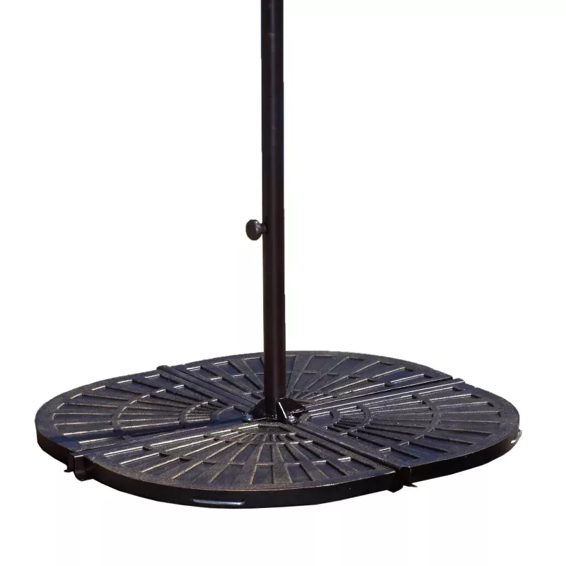 30-lb All-Weather Outdoor Resin Umbrella Base Weights – 4-Pack – Bronze