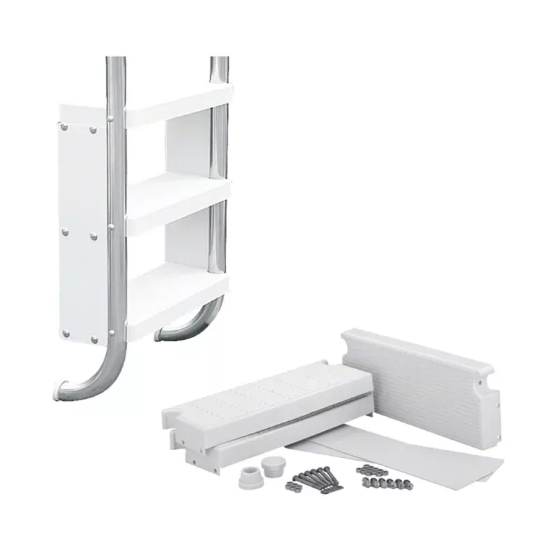 4-Step 20 Inch Wide Commercial Safety Ladder Kit – Plastic Treads