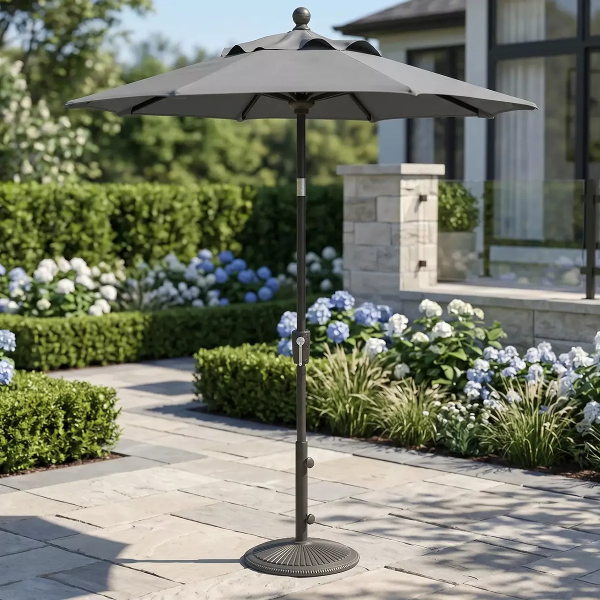 6' Classic Umbrella - Charcoal