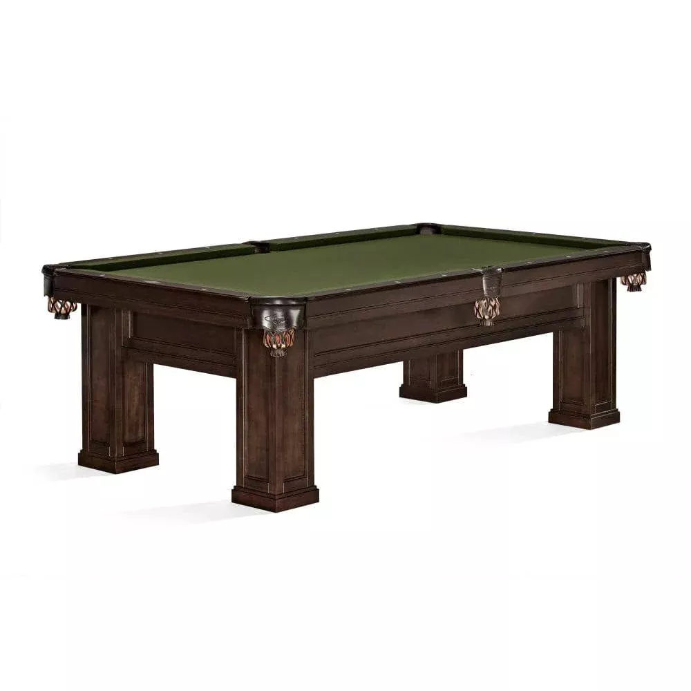 8' Brunswick Oakland Pool Table - Espresso