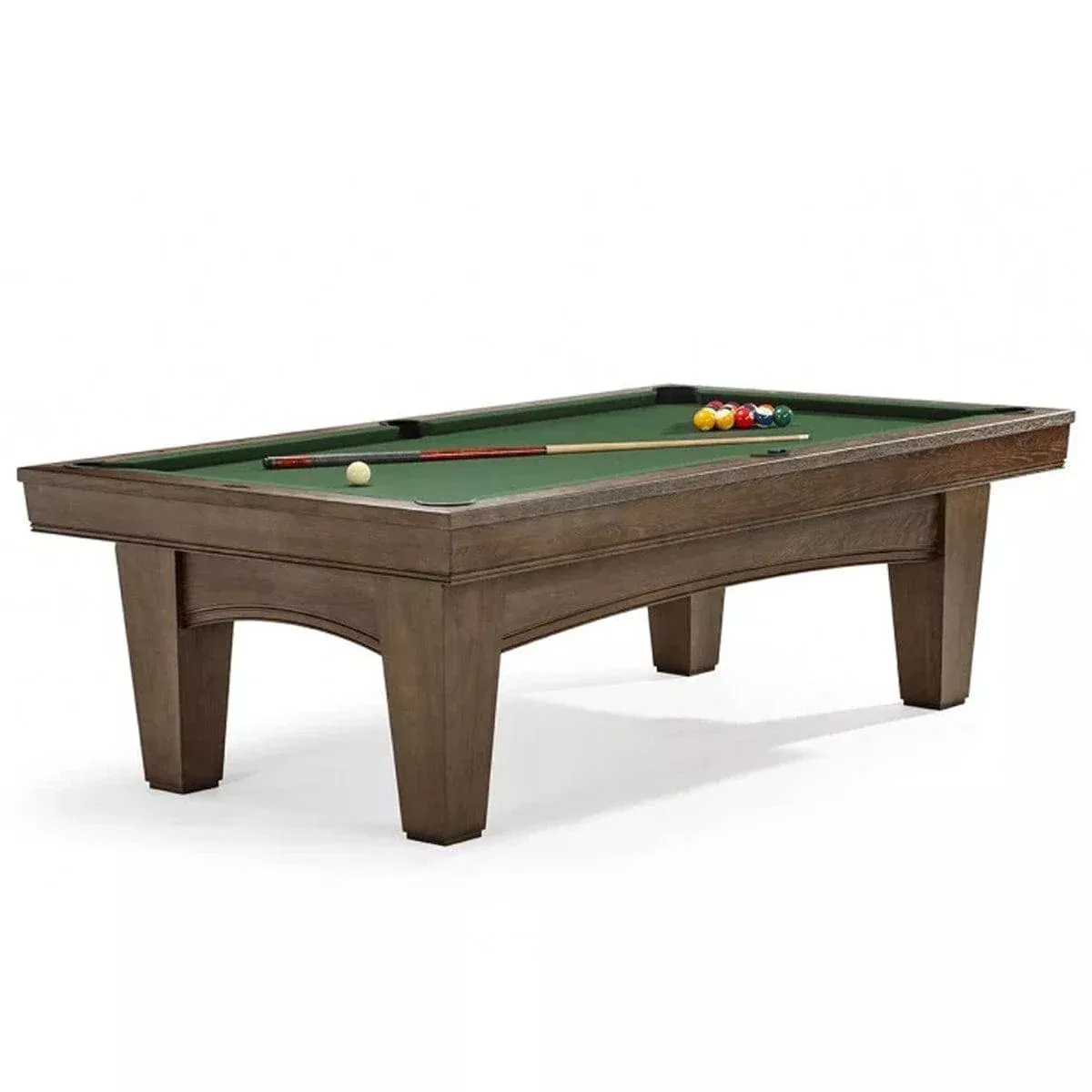 8' Brunswick Winfield Pool Table - Coffee