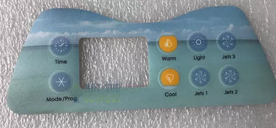8000d 8 Button 3-Pump Overlay OP11-0036-77