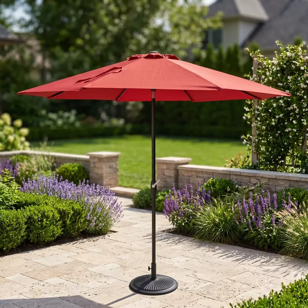 9' Deluxe Umbrella - Ruby Red