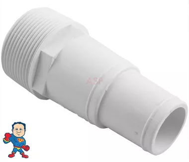 Adapter, 1-1/2"mpt x 1-1/4" Barb or 1-1/2" Barb