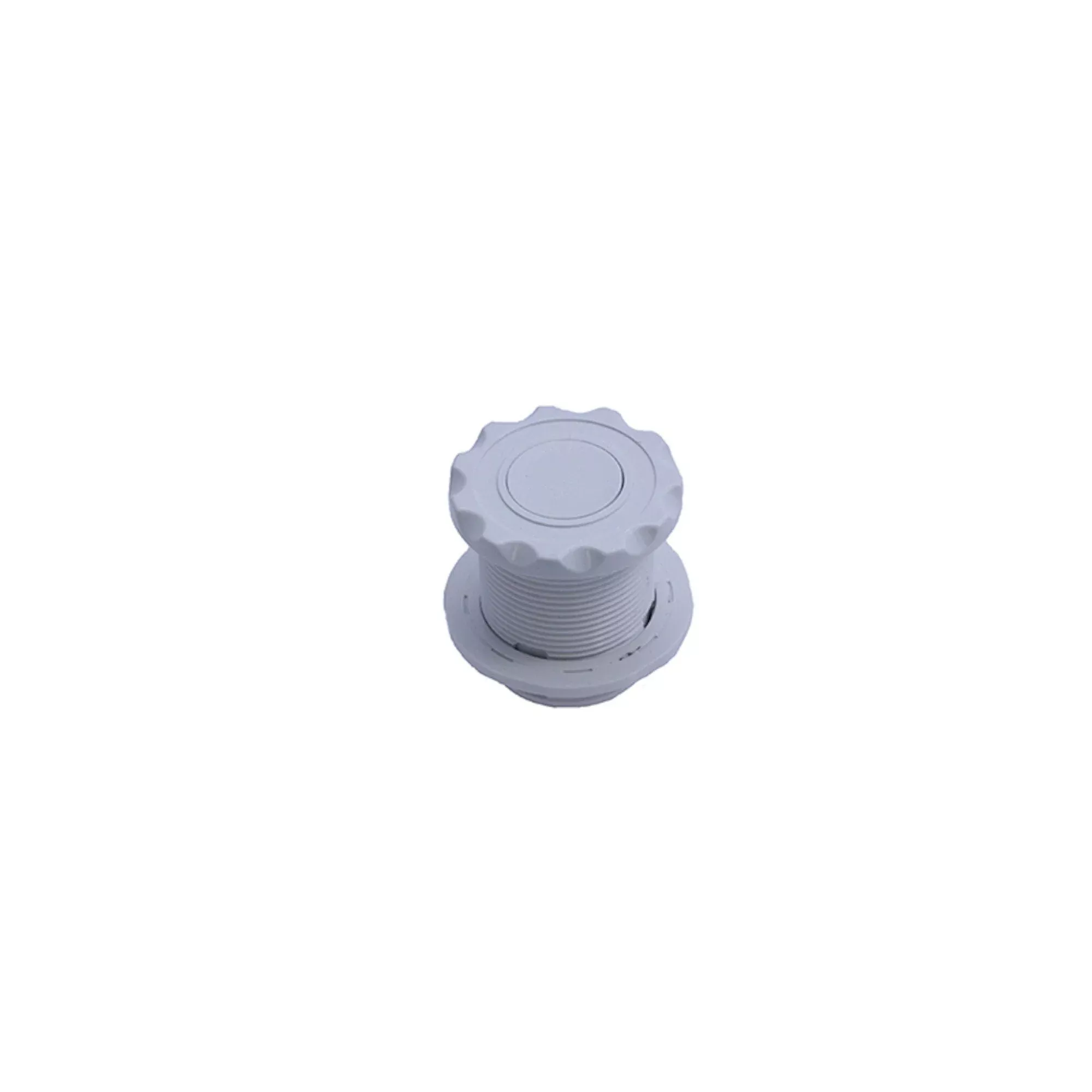Air Button, Len Gordon No.10, Scalloped, White : LG10-SCAL-WHT