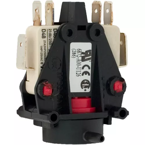 Air Switch Herga DPDT 20A Side Spout Latch 59-345-3555