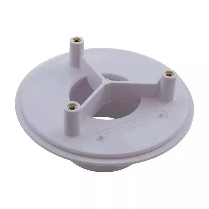 AquaStar Retro Wall Fitting 4 Inch Diameter With Two And Three Eighths Inch Hub Size And Two Inch Inlet White 420SI101
