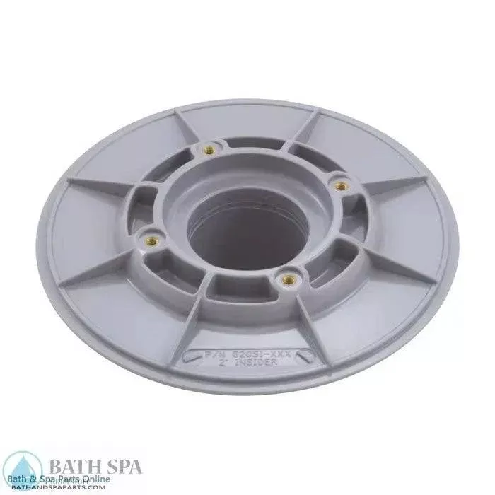 AquaStar Wall Fitting 6 Inch Diameter Two And Three Eighths Hub Size Two Inch Slip Inside Light Grey 620SI103