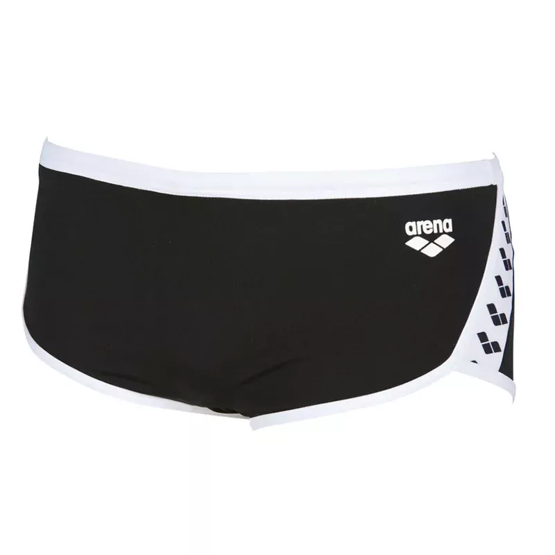 Arena Black Team Stripe Low Waist Shorts