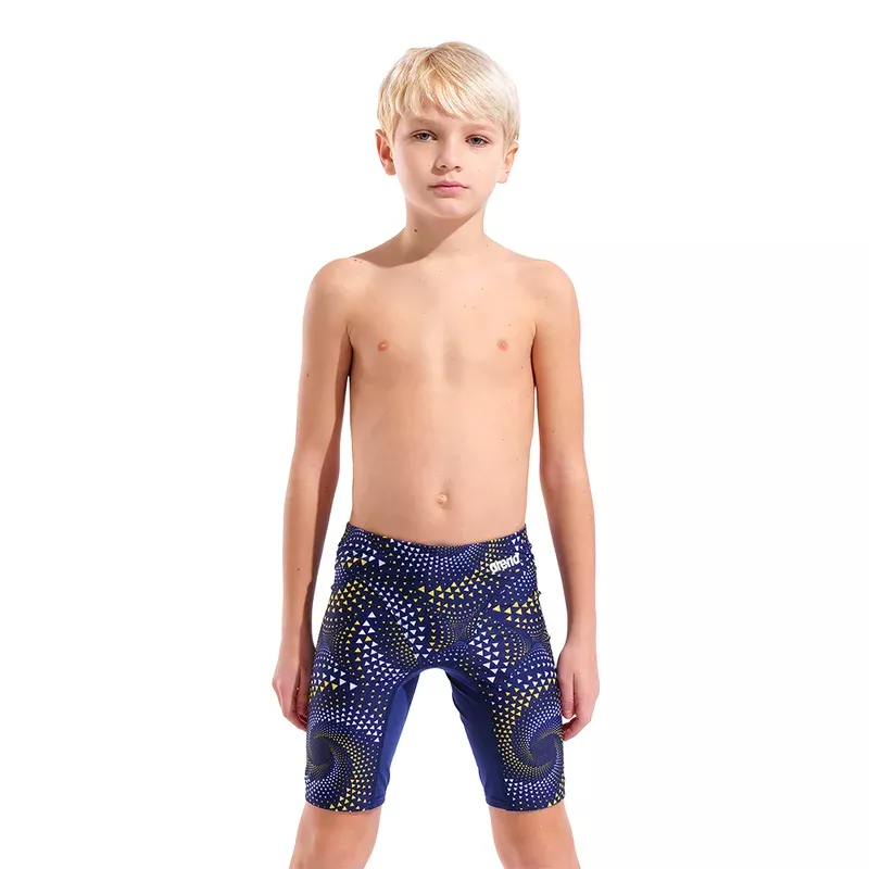 Arena Boy’s Fireflow Navy & Yellow Jammer