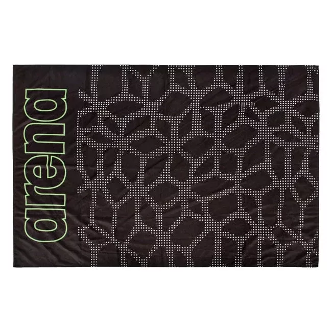 Arena Carbonite Microfibre Towel – Black