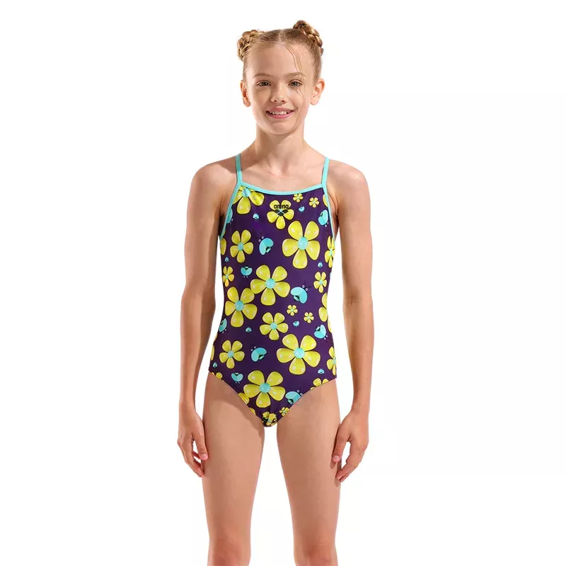 Arena Girl’s Spring Purple & Yellow Swimsuit