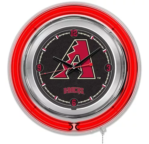 Arizona Diamondbacks 15" Double Neon Wall Clock