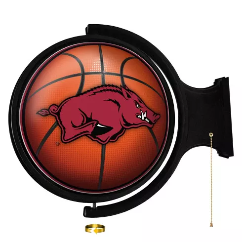 Arkansas Razorbacks: Basketball - Rotating Lighted Wall Sign