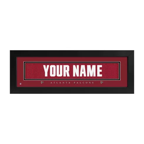 Atlanta Falcons Name Plate Custom Print