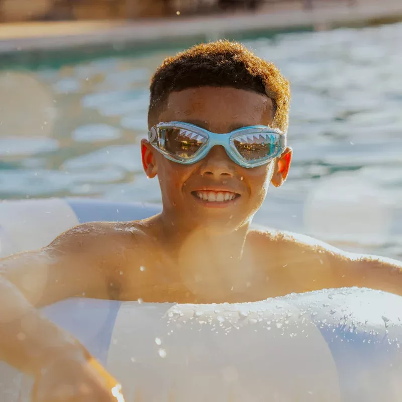 Baby Blue Tip Jaws Kids’ Swim Goggles