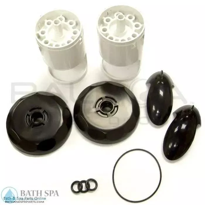 Balboa 2 Inch Diverter Valve Handle Kit Diamond Cut Black 949911