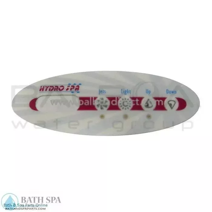 Balboa 4-Button Mini E4 Hydro Spas HS45 Topside Panel Overlay (11223)