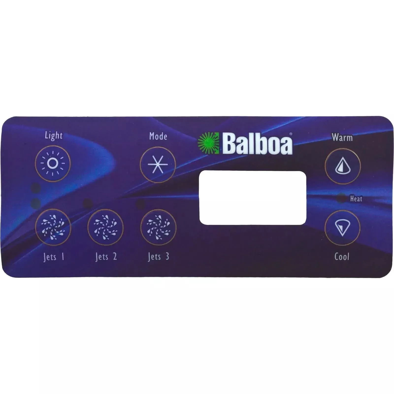 Balboa 7-Button ML551 Topside Panel Overlay [3-Jets] (11899)