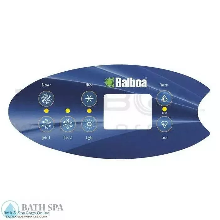 Balboa 7-Button VL702S Topside Panel Overlay (11790)