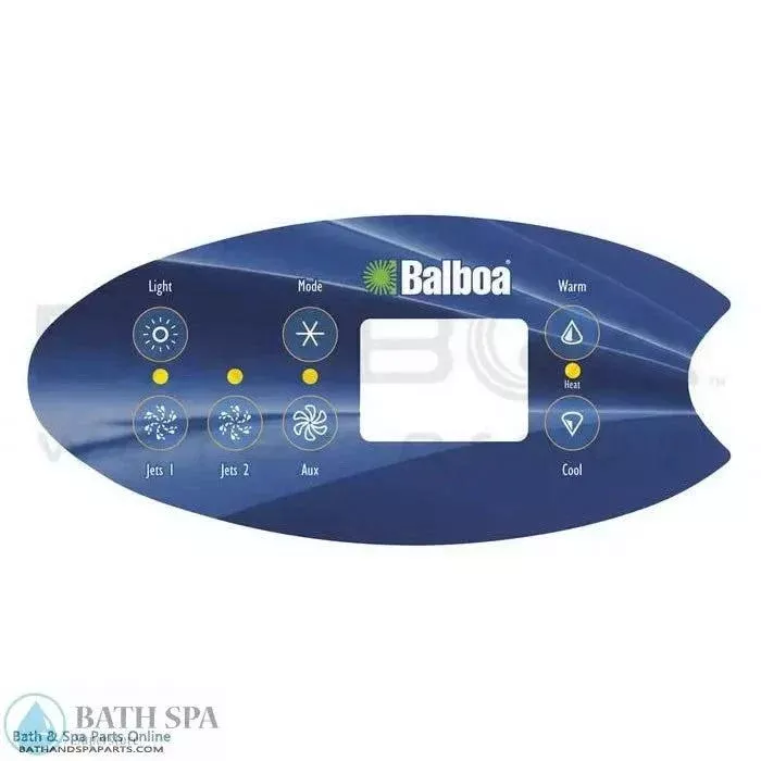 Balboa 7-Button VL702S Topside Panel Overlay (11894)