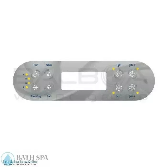 Balboa 8-Button ML700 Topside Panel Overlay [3 Jets] (11476)